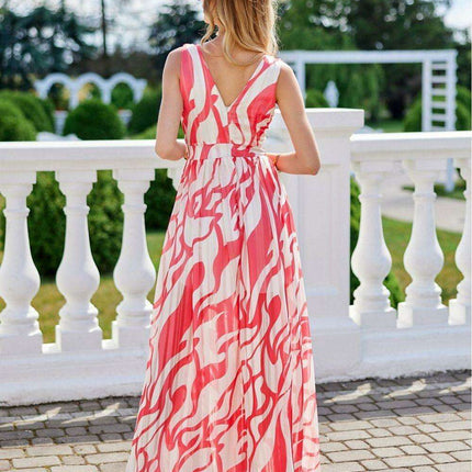 Elegant Chiffon Maxi Gown with Stylish Details - Très Elite