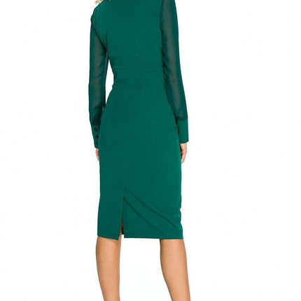 Elegant Chiffon Sleeve Evening Dress - Très Elite