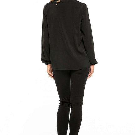 Elegant Chiffon Top with Stylish Tie Accent - Très Elite
