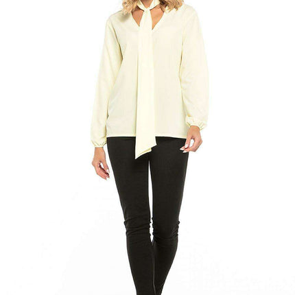 Elegant Chiffon Top with Stylish Tie Accent - Très Elite