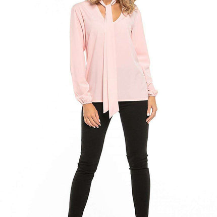 Elegant Chiffon Top with Stylish Tie Accent - Très Elite