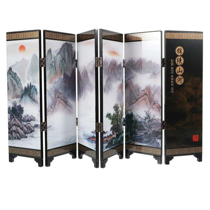 Elegant Chinese-Inspired Folding Room Divider..
