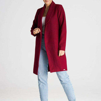 Elegant Collared Coat with Belt Option - Très Elite