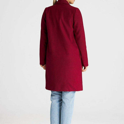 Elegant Collared Coat with Belt Option - Très Elite
