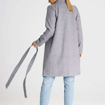 Elegant Collared Coat with Belt Option - Très Elite