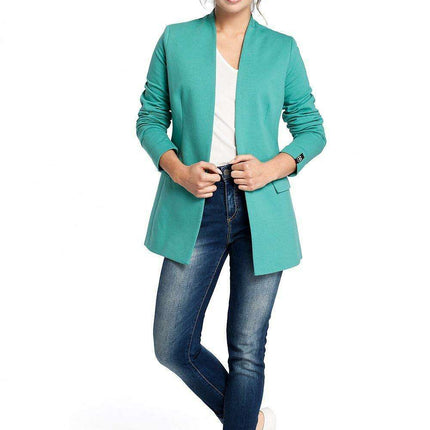 Elegant Collared Knit Jacket by BeWear - Très Elite