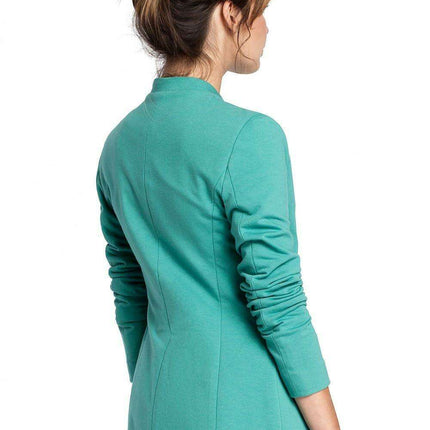 Elegant Collared Knit Jacket by BeWear - Très Elite