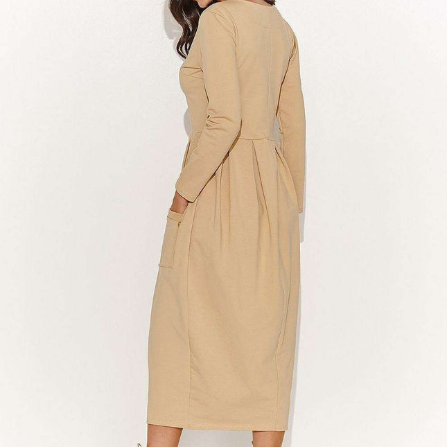 Elegant Comfort Knit Midi Dress: A Perfect Blend of Style and Ease