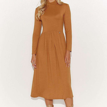 Elegant Comfort Macadamia Dress - Très Elite