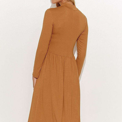 Elegant Comfort Macadamia Dress - Très Elite