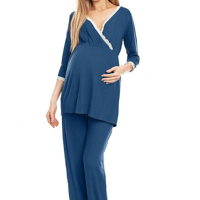 Elegant Comfort Maternity and Nursing Sleepwear Set