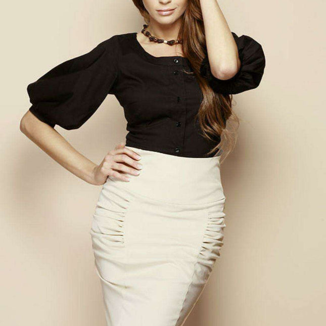 Elegant Comfort: Premium Cotton Blend Short Sleeve Shirt