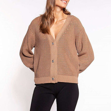 Elegant Comfort Ribbed Cardigan - Très Elite