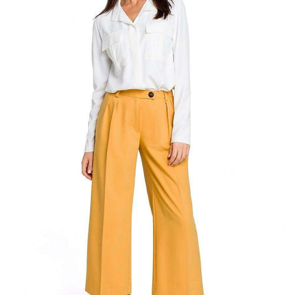 Elegant Comfort Women's Tailored Culottes Trousers - Très Elite