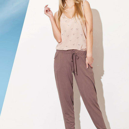 Elegant Comfort: Women's Tailored Trousers with Adjustable Waist Tie for Timeless Style