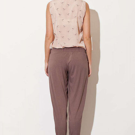 Elegant Comfort: Women's Tailored Trousers with Adjustable Waist Tie for Timeless Style
