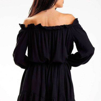 Elegant Convertible A-Line Dress with Spanish Flair - Très Elite
