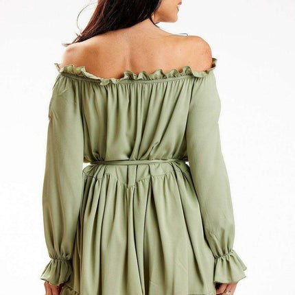 Elegant Convertible A-Line Dress with Spanish Flair - Très Elite