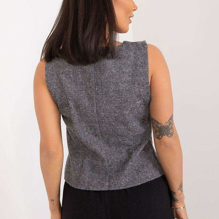 Elegant Cotton Blend Women's Waistcoat - Très Elite