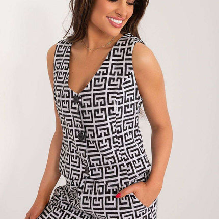 Elegant Cotton Blend Women's Waistcoat - Très Elite