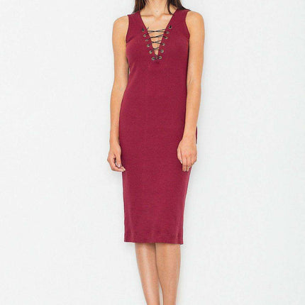 Elegant Cotton Evening Gown with Unique Tie-Up Neckline - Très Elite