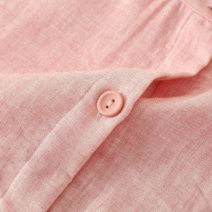 Elegant Cotton Gauze Sleepwear Set - Luxurious Loungewear for Couples - Très Elite