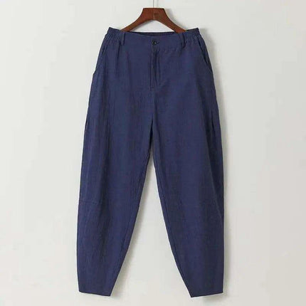 Elegant Cotton Linen Men's Yukata Kimono Robe - Chic Asian-Inspired Lounging Attire - Très Elite