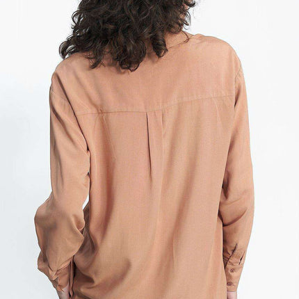 Elegant Cotton Long Sleeve Button Up Shirt By Nife Elite - Très Elite