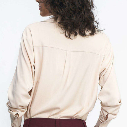 Elegant Cotton Long Sleeve Button Up Shirt By Nife Elite - Très Elite
