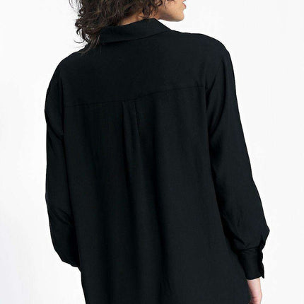 Elegant Cotton Long Sleeve Button Up Shirt By Nife Elite - Très Elite