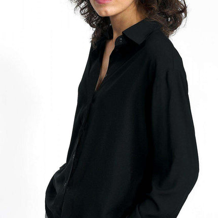 Elegant Cotton Long Sleeve Button Up Shirt By Nife Elite - Très Elite