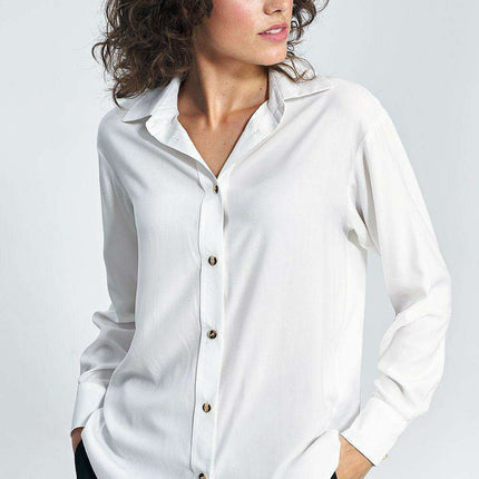 Elegant Cotton Long Sleeve Button Up Shirt By Nife Elite - Très Elite