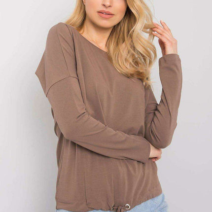 Elegant Cotton Top with Trendy Tie Accent - Très Elite