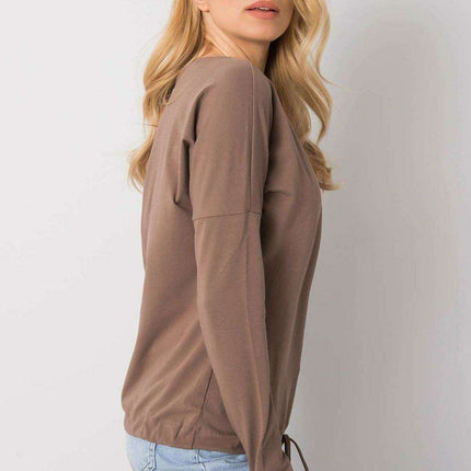 Elegant Cotton Top with Trendy Tie Accent - Très Elite