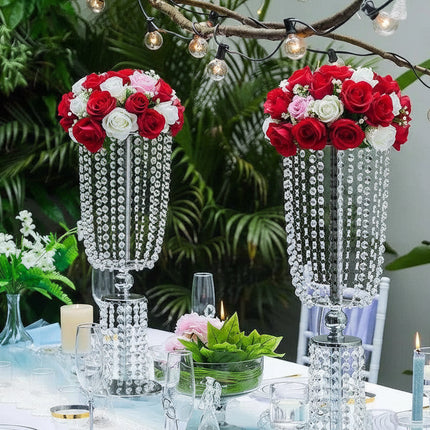 Glamorous Crystal Blossom Centerpieces - Set of 10