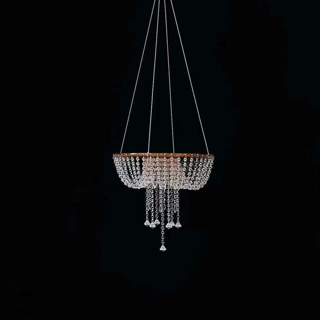 Elegant Crystal Chandelier Cake Swing Arch for Unforgettable Celebrations