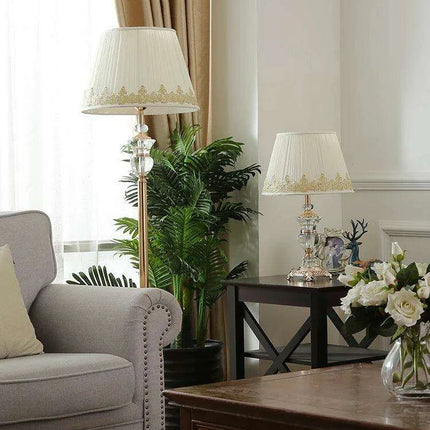 Elegant Crystal LED Floor Light - Modern Design for Chic Interiors - Très Elite