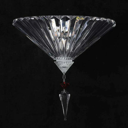 Elegant Crystal Wall Light with Reflective Accent - A Chic Addition for Any Space..
