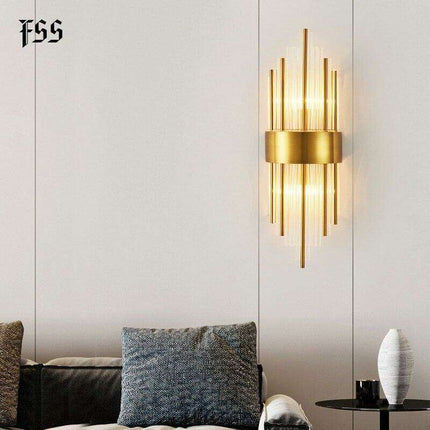 Elegant Crystal Wall Sconce - Modern Illumination for Home and Bath - Très Elite