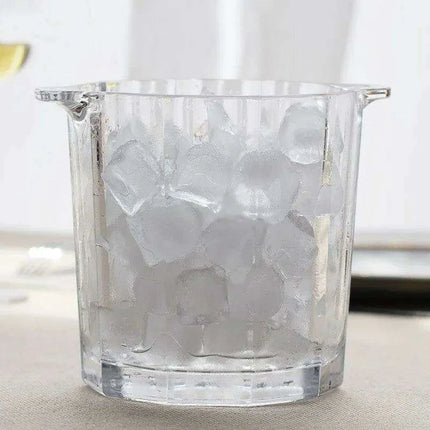 Elegant Crystal Wine Chiller with Champagne Holder - Premium Ice Bucket for Events and Gatherings - Très Elite