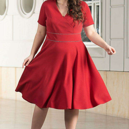 Elegant Curves Flared Dress - Karko Collection - Très Elite