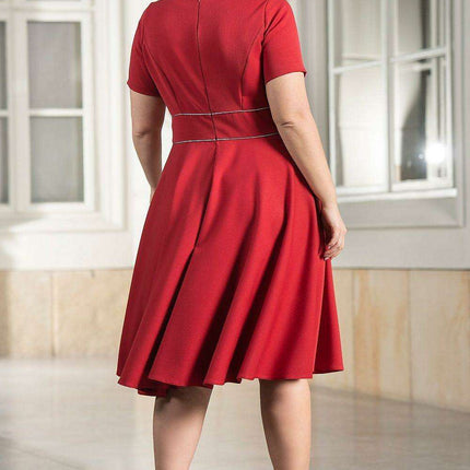 Elegant Curves Flared Dress - Karko Collection - Très Elite