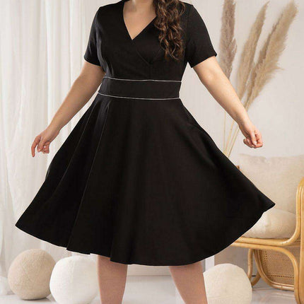 Elegant Curves Flared Dress - Karko Collection