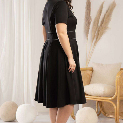 Elegant Curves Flared Dress - Karko Collection - Très Elite