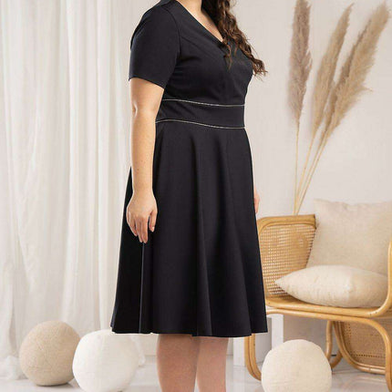 Elegant Curves Flared Dress - Karko Collection - Très Elite