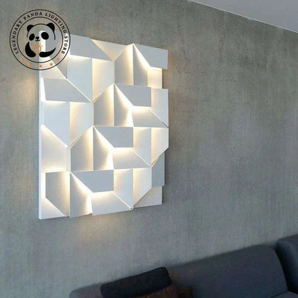 Elegant Customizable 3D Wall Sconce with Adjustable Brightness - Select Your Ideal Size- Très Elite- Très Elite