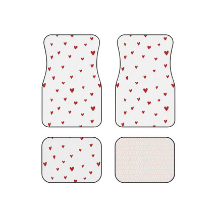 Elegant Customizable Heart Shaped Car Mats - Luxury Edition..