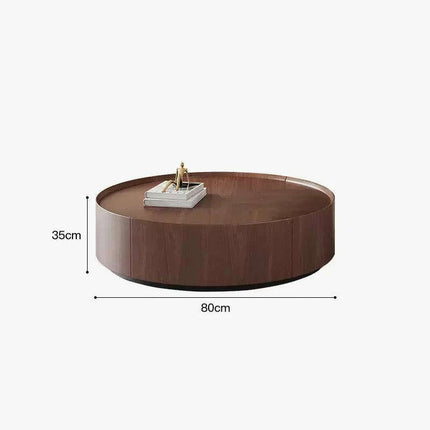 Elegant Customizable Round Wood Coffee Table for Luxurious Home Interiors- Très Elite- Très Elite