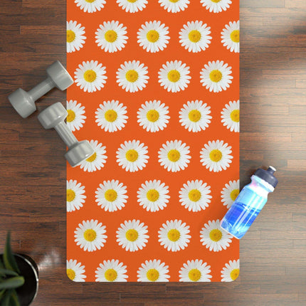 Elegant Daisy Blossom Premium Yoga Mat with Superior Grip - Luxe Yoga Essential by Elite Maison