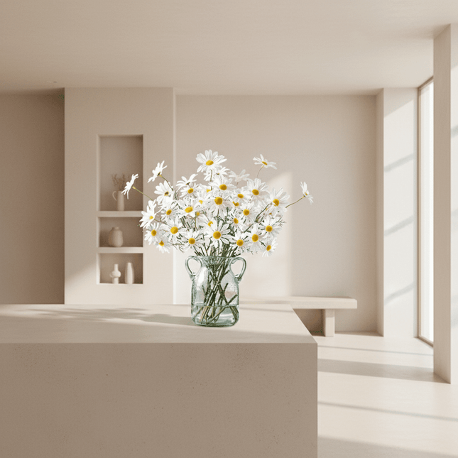 Elegant Daisy Dreams Bouquet Set: 5 Lifelike Floral Arrangements for Stunning Home Decor